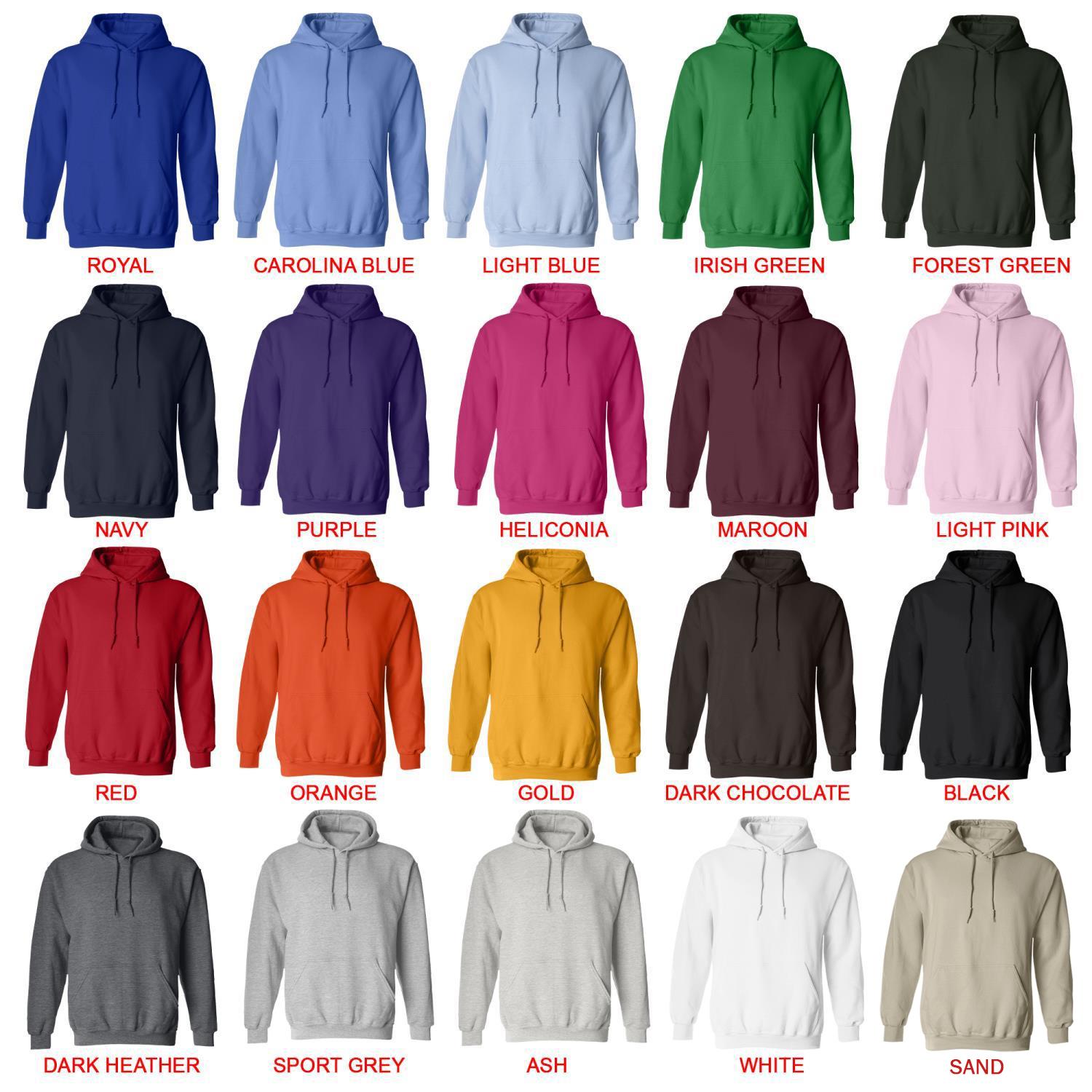 hoodie color chart - MF Ghost Store