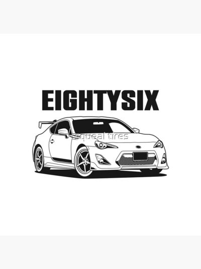 Alternative view of Gt86 Monochrome Throw Pillow