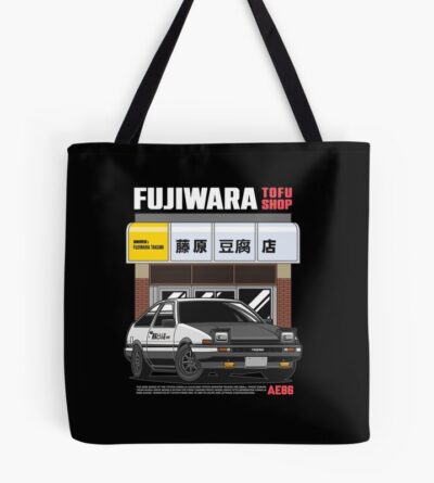 Toyota Corolla Ae86 Initial D Tote Bag