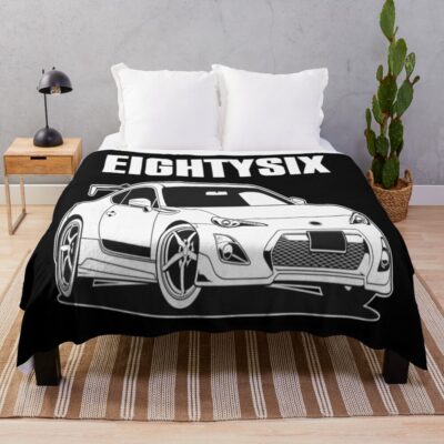 Gt86 Monochrome Throw Blanket