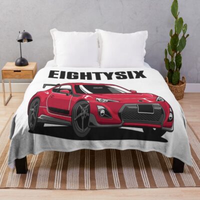 Red Gt86 Throw Blanket