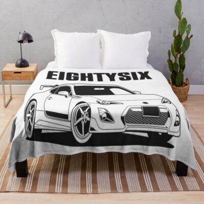 Gt86 Monochrome Throw Blanket