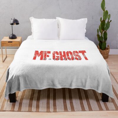 Logo Mf Ghost Japan Red Throw Blanket