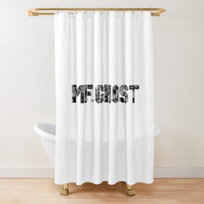 Logo Mf Ghost Japan Monochrome Shower Curtain