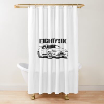 Gt86 Monochrome Shower Curtain