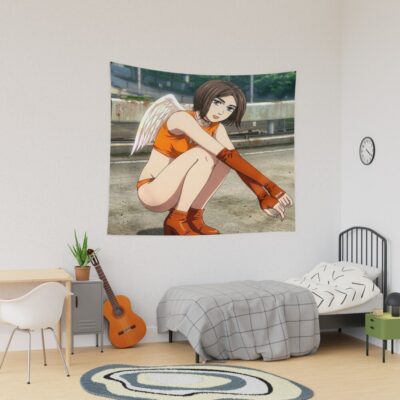 Mf Ghost Saionji Ren Angel Number 7 Tapestry