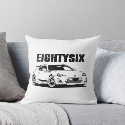 Gt86 Monochrome Throw Pillow