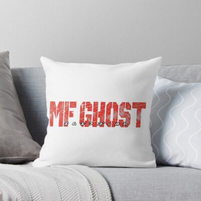Logo Mf Ghost Japan Red Throw Pillow
