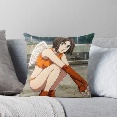 Mf Ghost Saionji Ren Angel Number 7 Throw Pillow